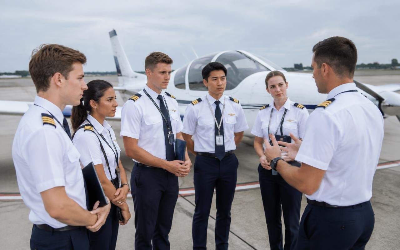 Pilot adayları brifingi